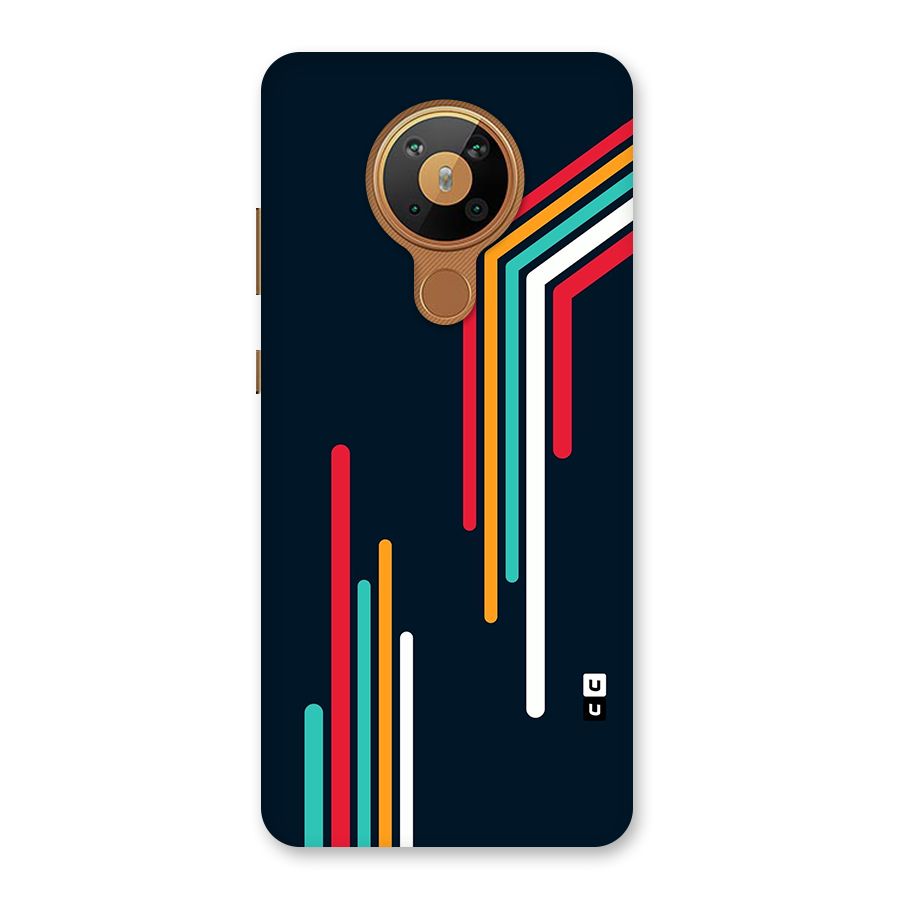 Retro Lines Minimal Stripes Back Case for Nokia 5.3