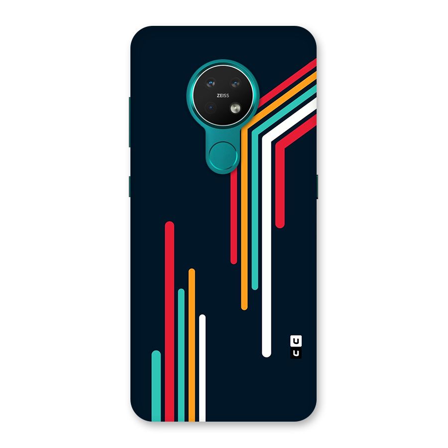 Retro Lines Minimal Stripes Back Case for Nokia 7.2