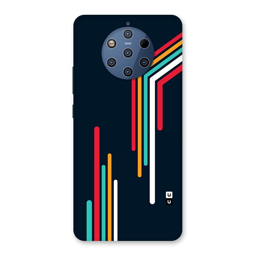 Retro Lines Minimal Stripes Back Case for Nokia 9 PureView
