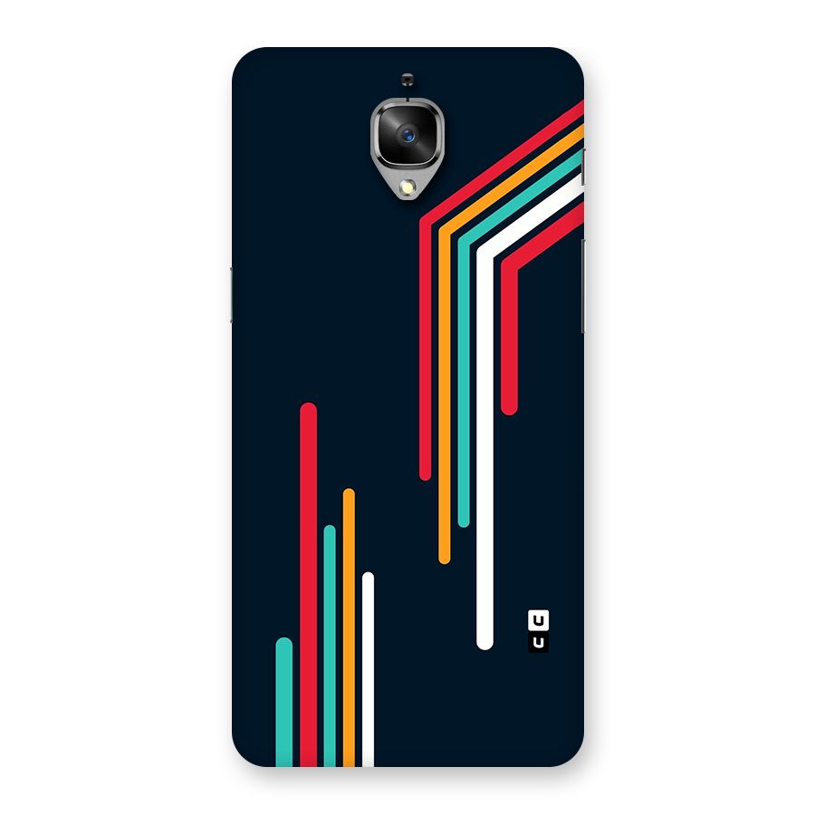 Retro Lines Minimal Stripes Back Case for OnePlus 3