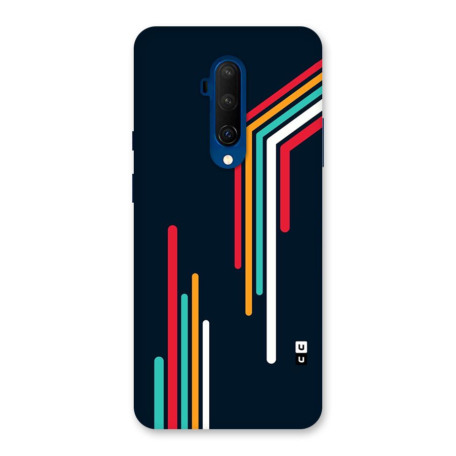 Retro Lines Minimal Stripes Back Case for OnePlus 7T Pro