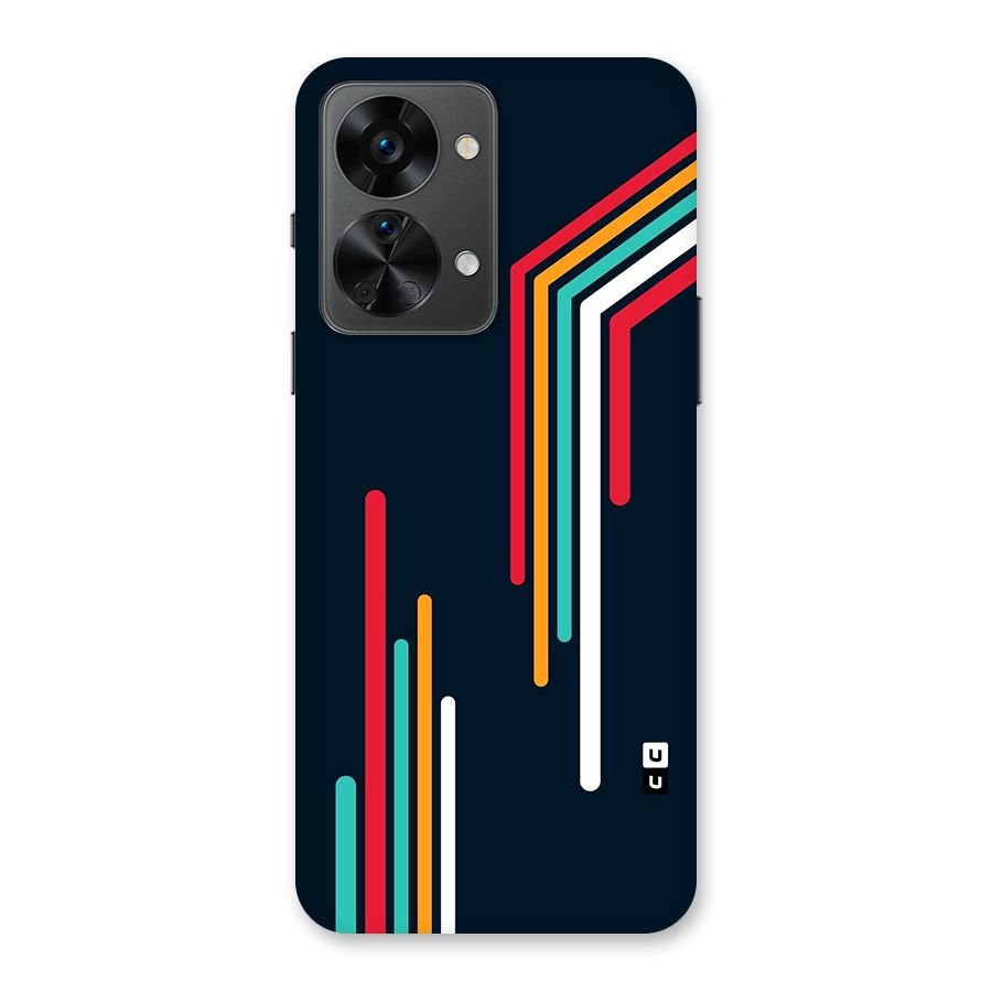 Retro Lines Minimal Stripes Back Case for OnePlus Nord 2T