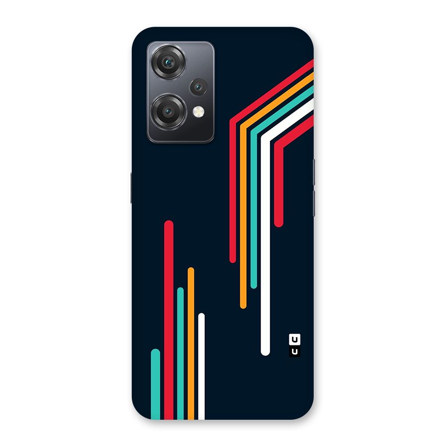 Retro Lines Minimal Stripes Back Case for OnePlus Nord CE 2 Lite 5G
