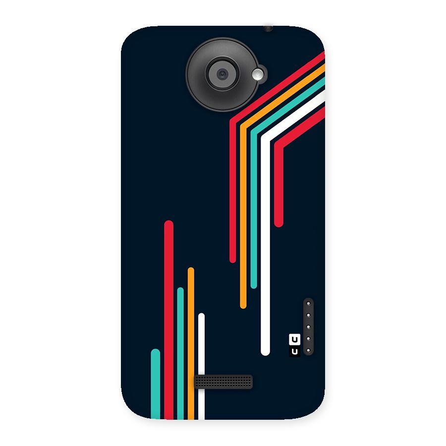 Retro Lines Minimal Stripes Back Case for One X