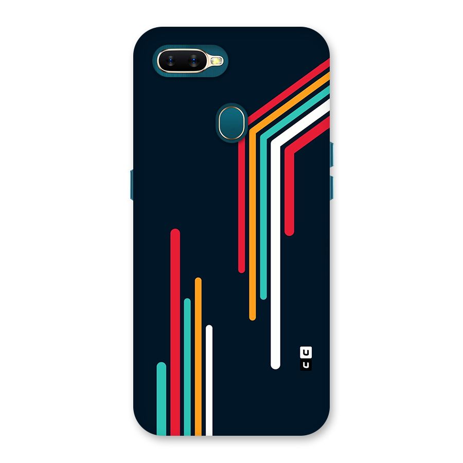 Retro Lines Minimal Stripes Back Case for Oppo A12s