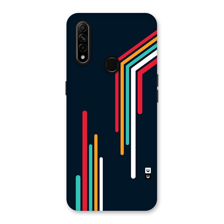 Retro Lines Minimal Stripes Back Case for Oppo A31