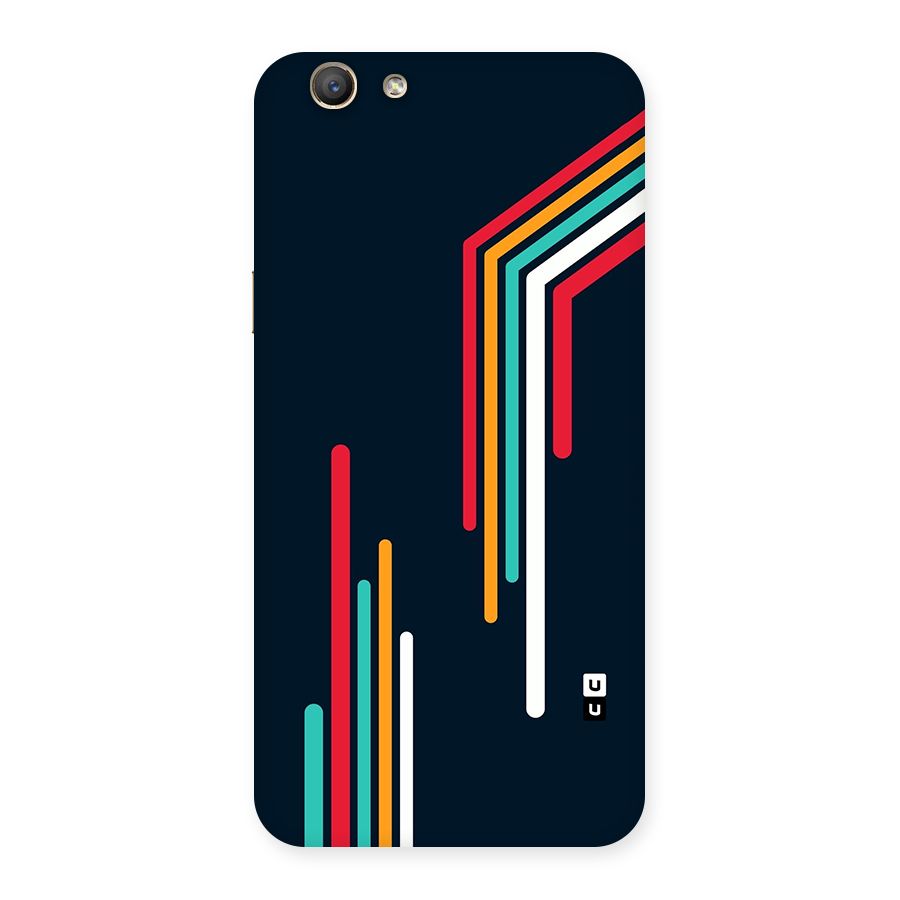 Retro Lines Minimal Stripes Back Case for Oppo A59