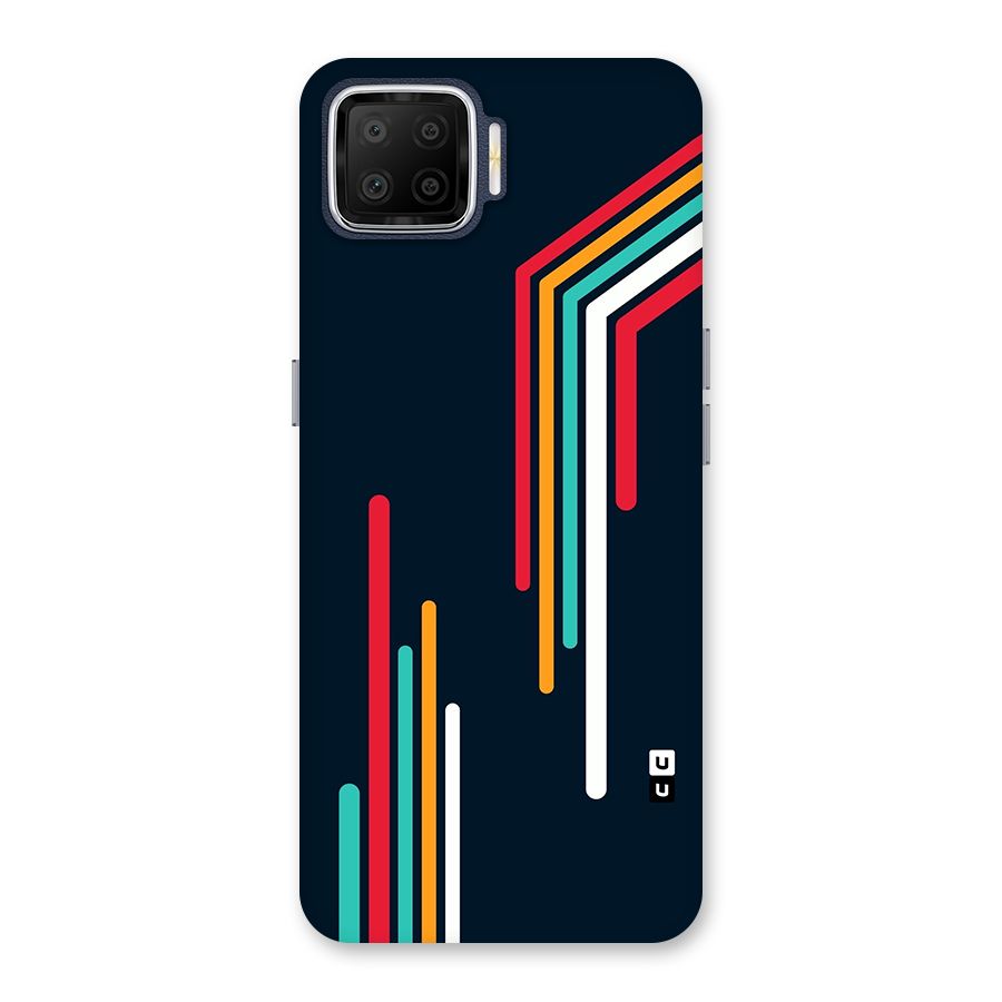 Retro Lines Minimal Stripes Back Case for Oppo F17