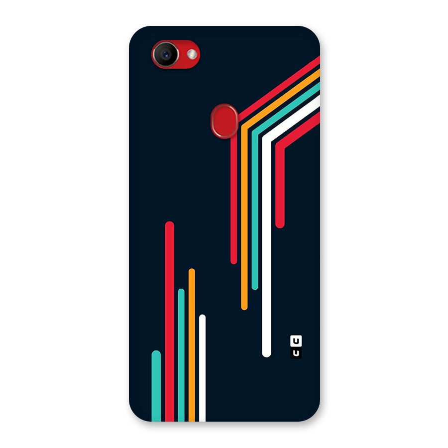 Retro Lines Minimal Stripes Back Case for Oppo F7