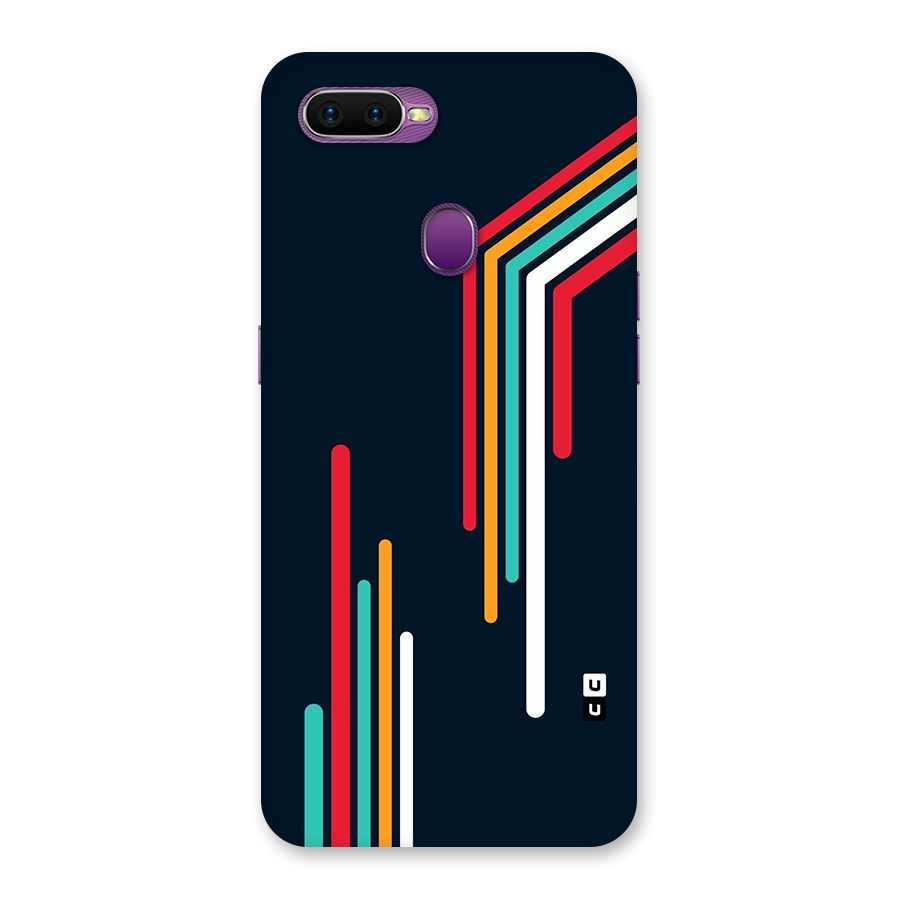 Retro Lines Minimal Stripes Back Case for Oppo F9