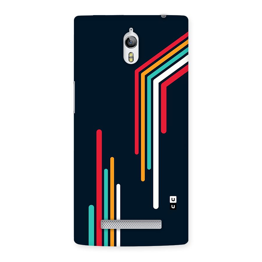 Retro Lines Minimal Stripes Back Case for Oppo Find 7