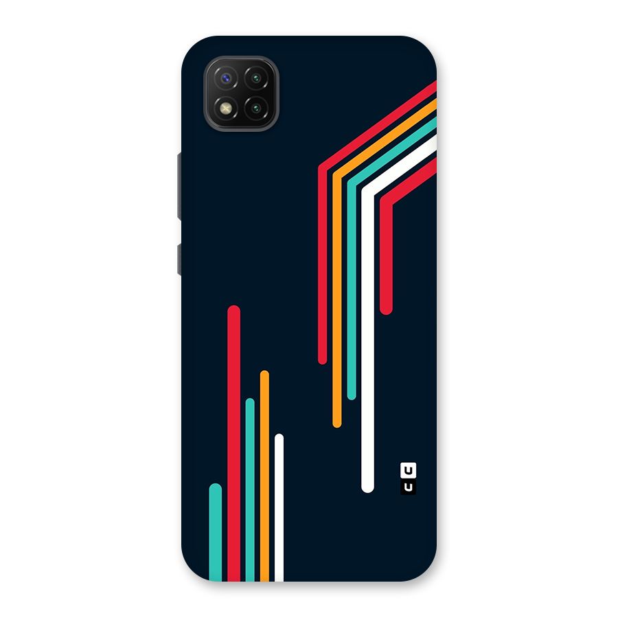 Retro Lines Minimal Stripes Back Case for Poco C3
