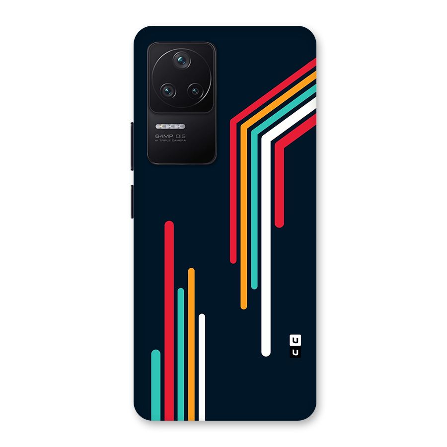 Retro Lines Minimal Stripes Back Case for Poco F4 5G