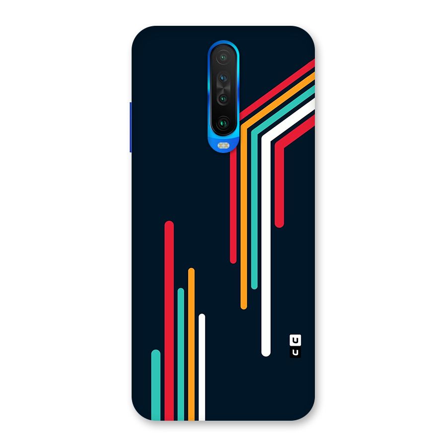 Retro Lines Minimal Stripes Back Case for Poco X2