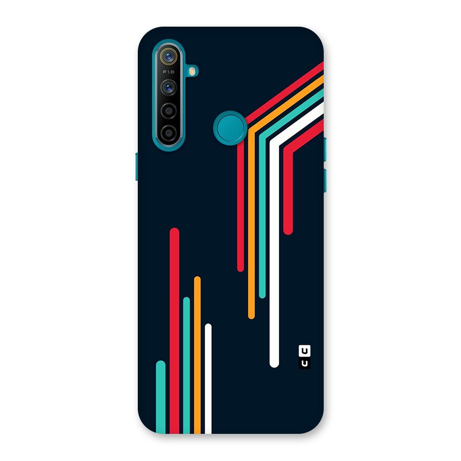 Retro Lines Minimal Stripes Back Case for Realme 5i