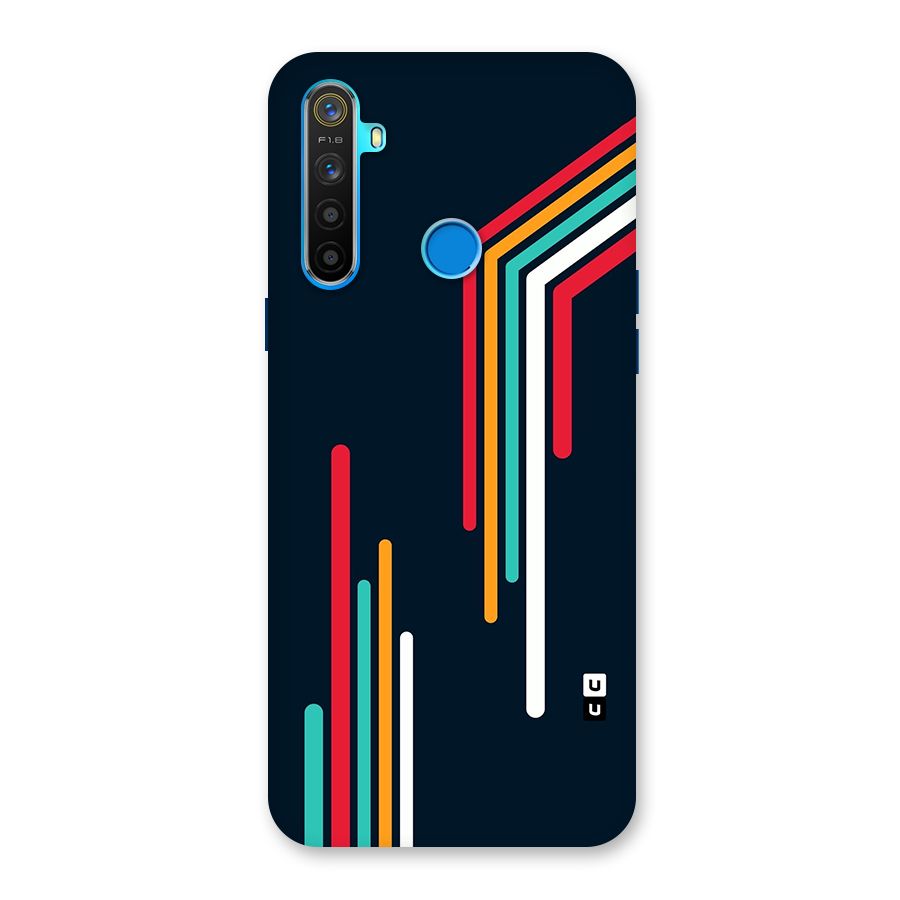 Retro Lines Minimal Stripes Back Case for Realme 5s