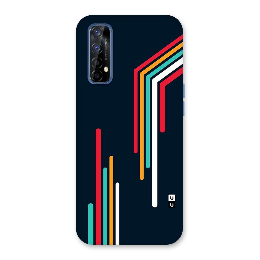 Retro Lines Minimal Stripes Back Case for Realme 7