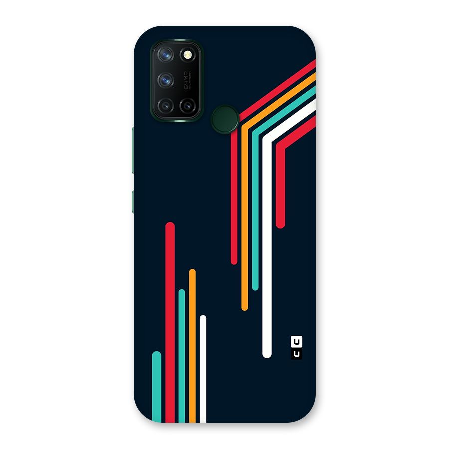Retro Lines Minimal Stripes Back Case for Realme 7i