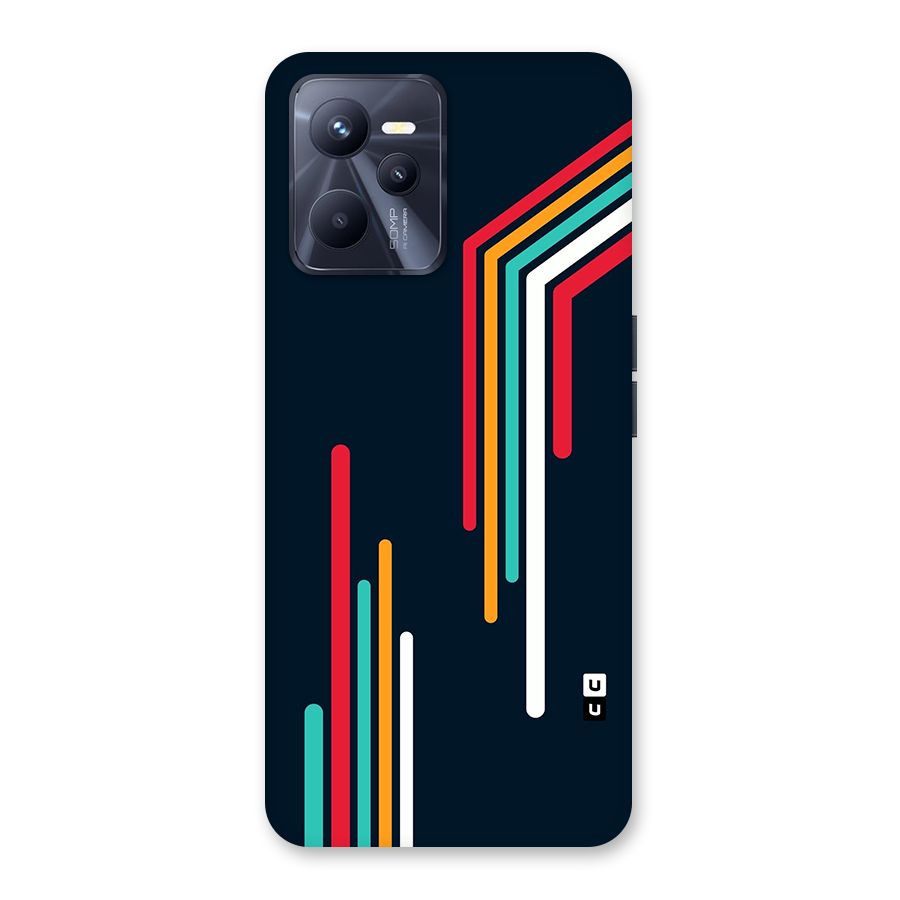 Retro Lines Minimal Stripes Back Case for Realme C35