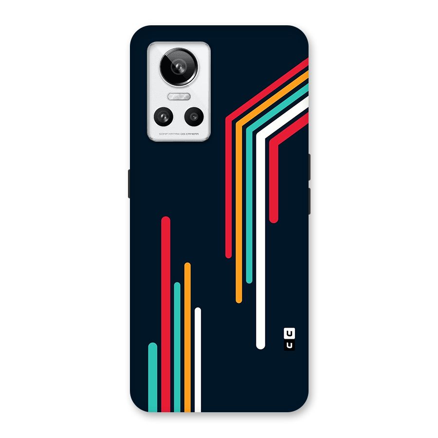Retro Lines Minimal Stripes Back Case for Realme GT Neo 3