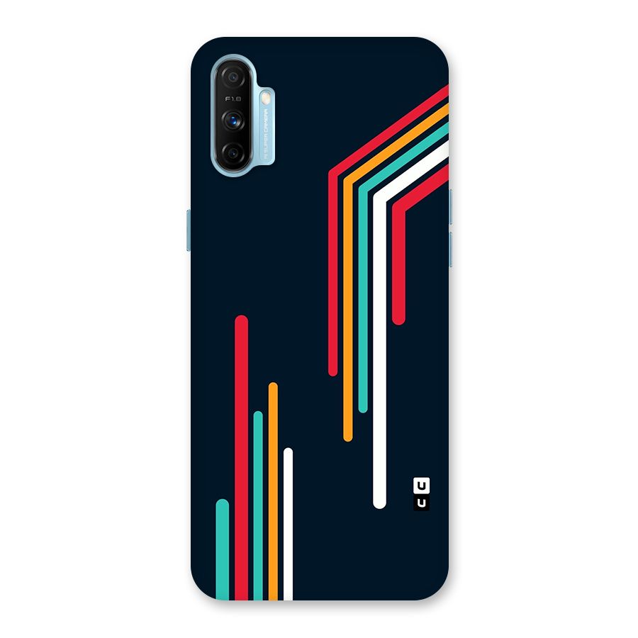 Retro Lines Minimal Stripes Back Case for Realme Narzo 20A