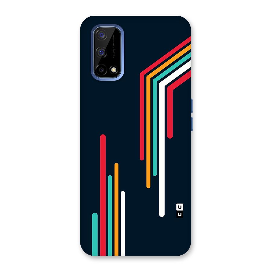 Retro Lines Minimal Stripes Back Case for Realme Narzo 30 Pro