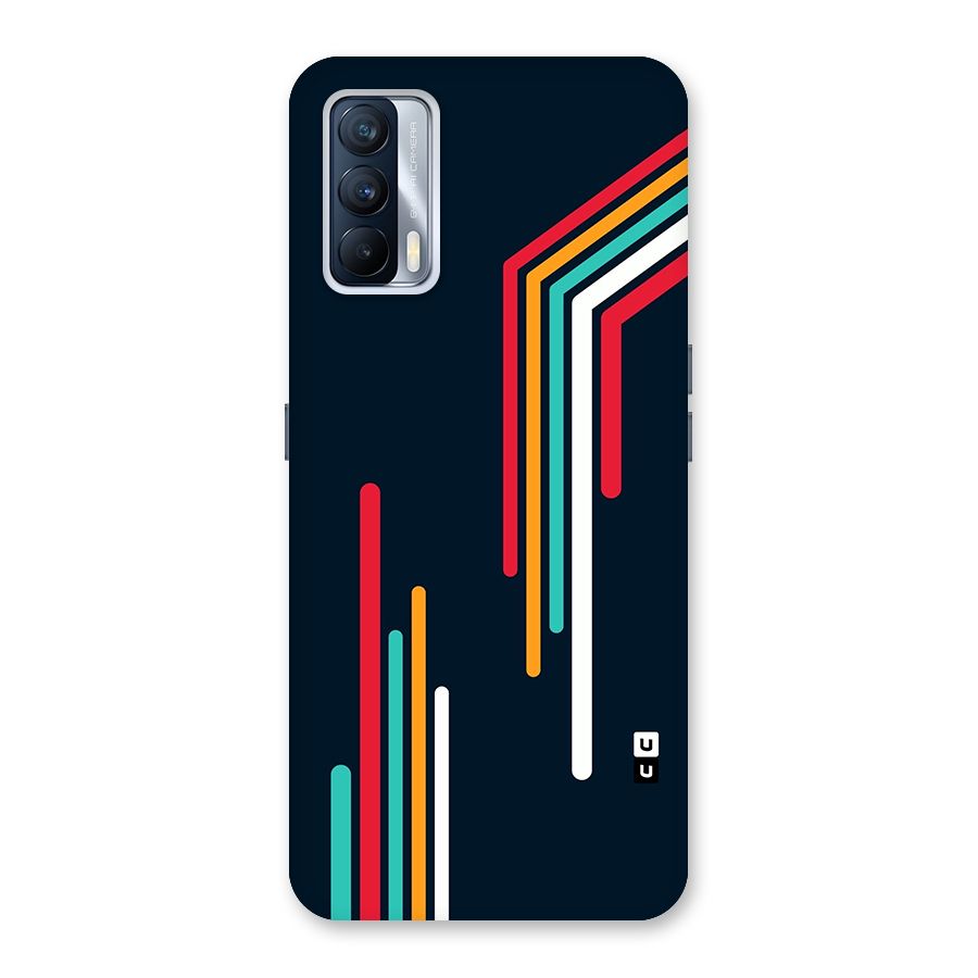 Retro Lines Minimal Stripes Back Case for Realme X7