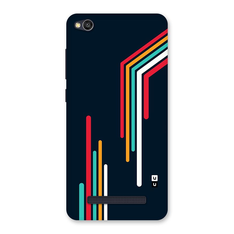 Retro Lines Minimal Stripes Back Case for Redmi 4A
