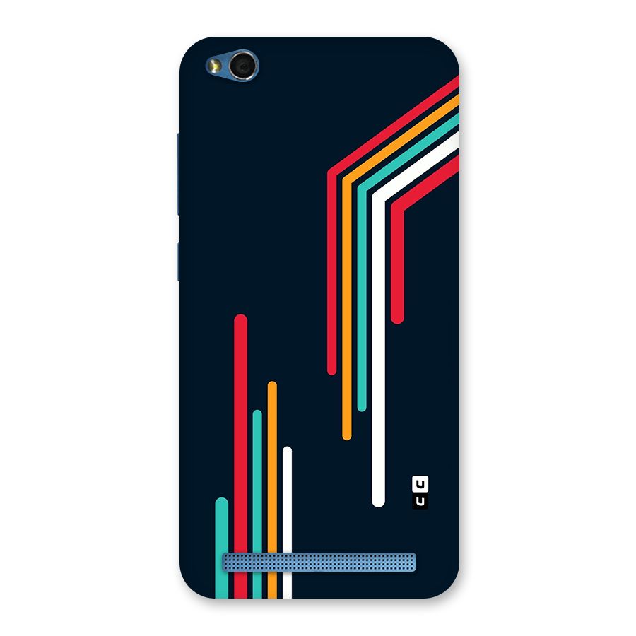 Retro Lines Minimal Stripes Back Case for Redmi 5A