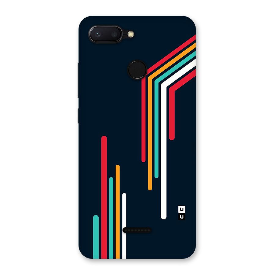 Retro Lines Minimal Stripes Back Case for Redmi 6
