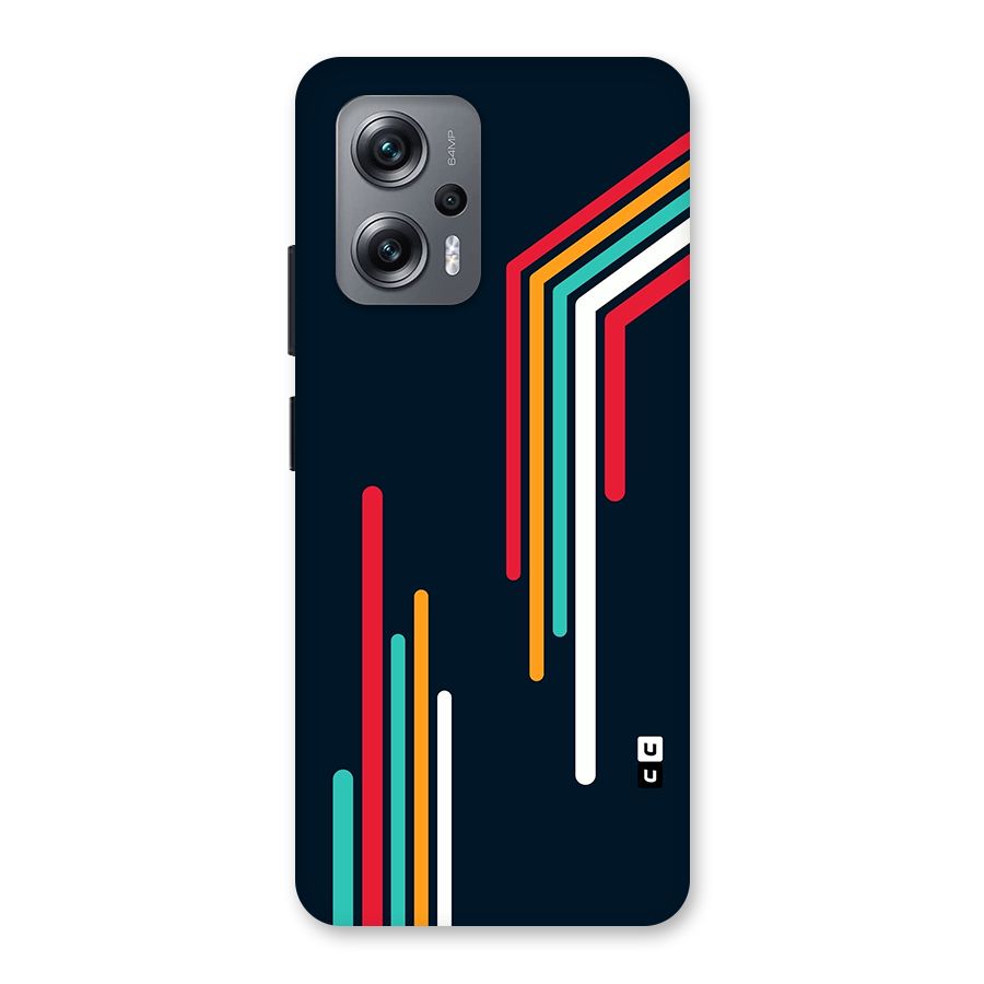 Retro Lines Minimal Stripes Back Case for Redmi K50i