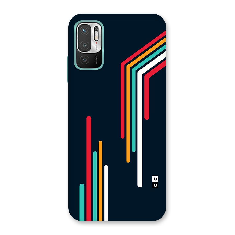Retro Lines Minimal Stripes Back Case for Redmi Note 10T 5G