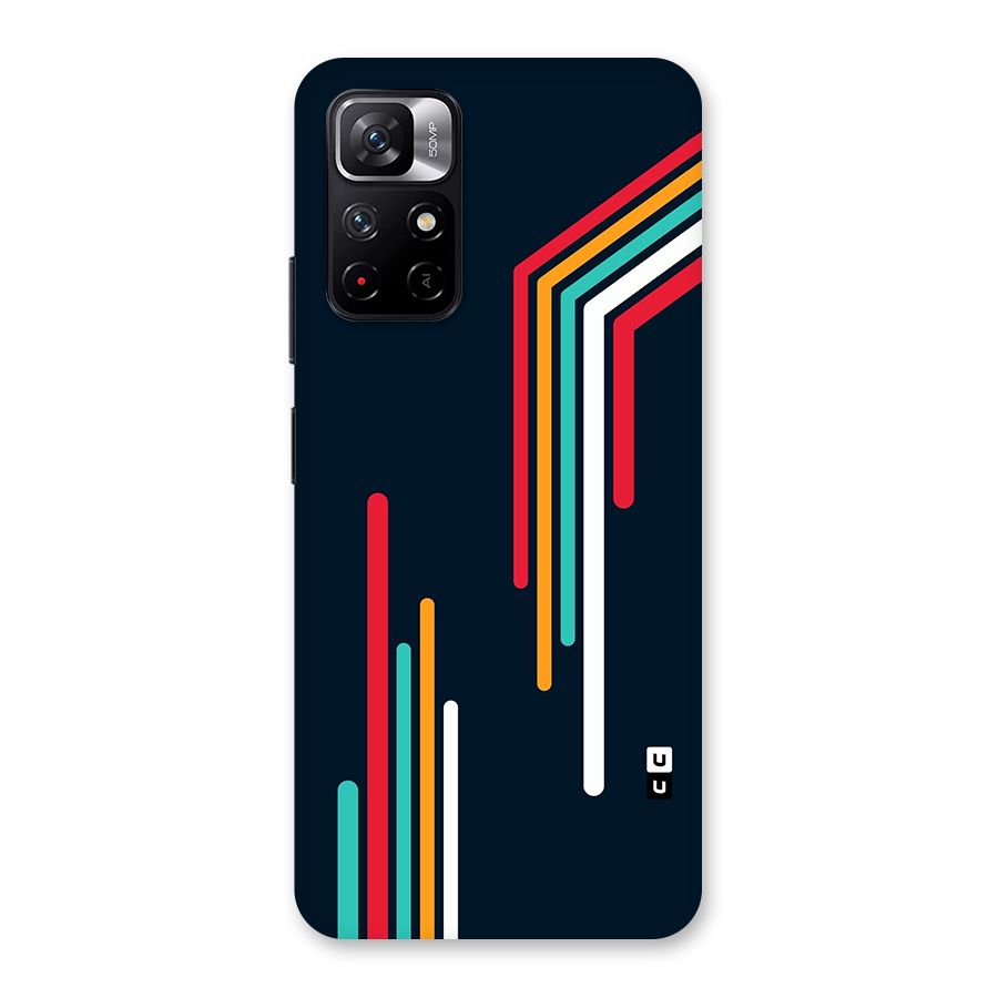 Retro Lines Minimal Stripes Back Case for Redmi Note 11T 5G