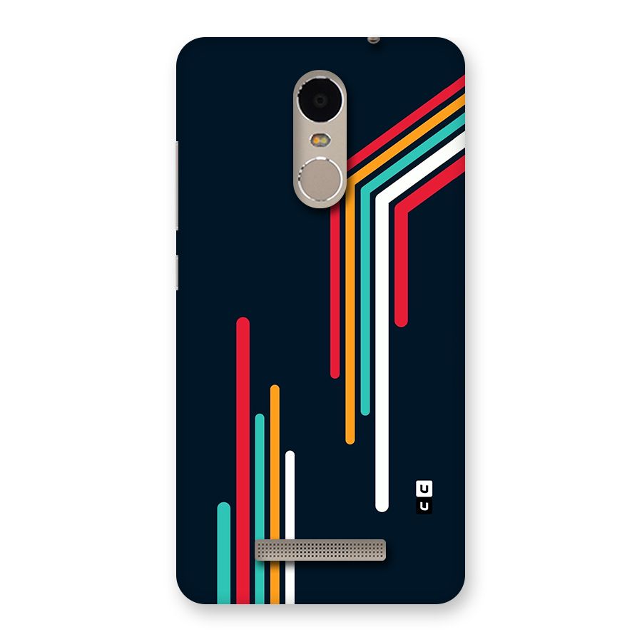 Retro Lines Minimal Stripes Back Case for Redmi Note 3