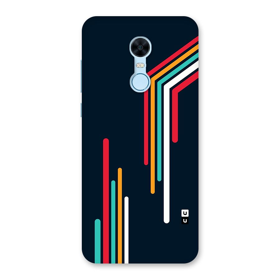 Retro Lines Minimal Stripes Back Case for Redmi Note 5