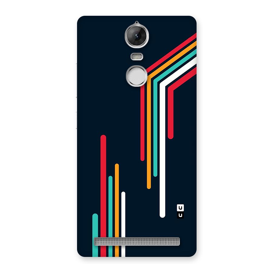 Retro Lines Minimal Stripes Back Case for Vibe K5 Note