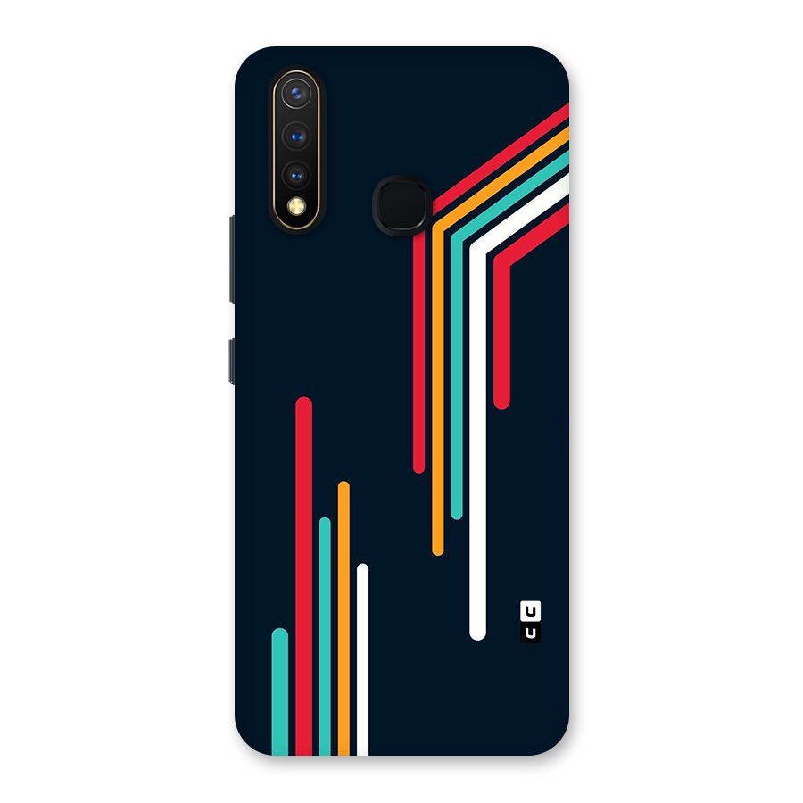 Retro Lines Minimal Stripes Back Case for Vivo U20