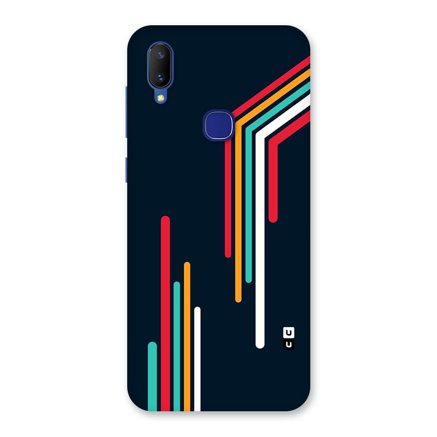 Retro Lines Minimal Stripes Back Case for Vivo V11