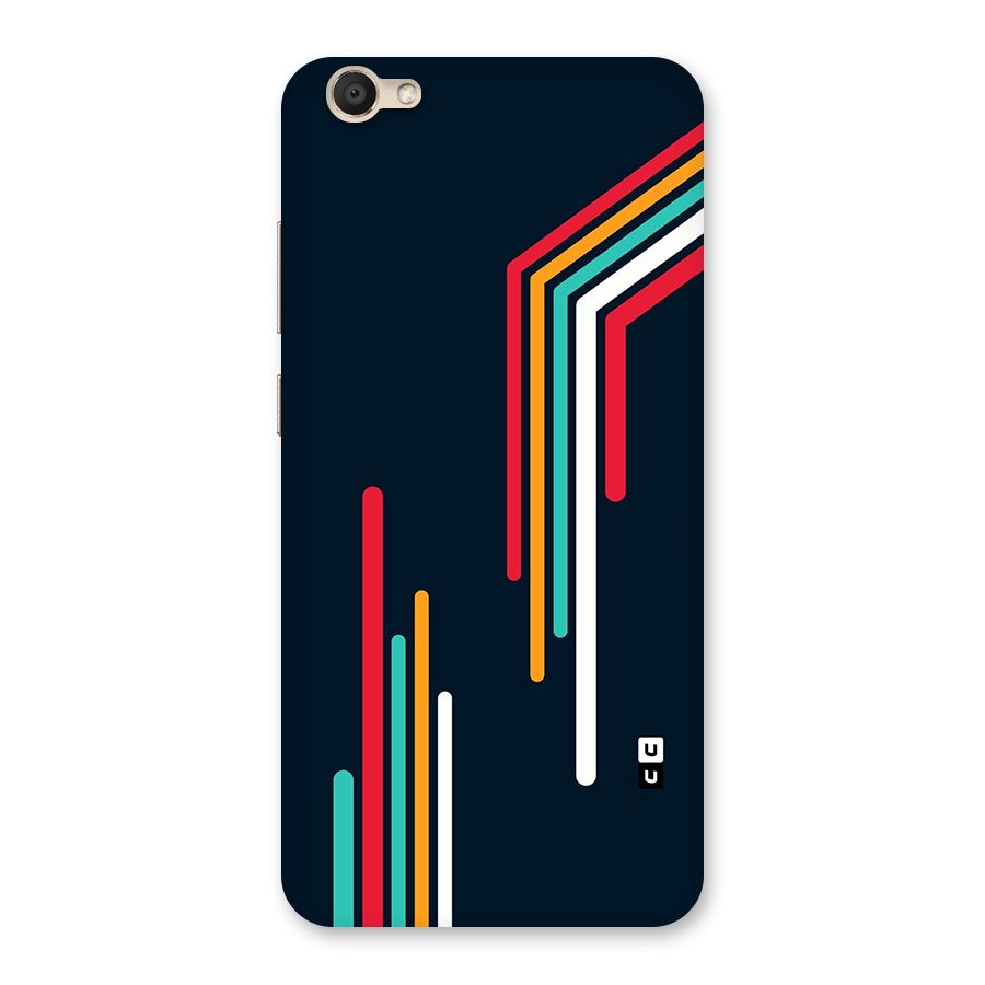 Retro Lines Minimal Stripes Back Case for Vivo V5