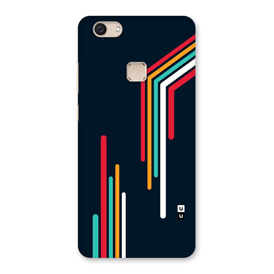 Retro Lines Minimal Stripes Back Case for Vivo V7