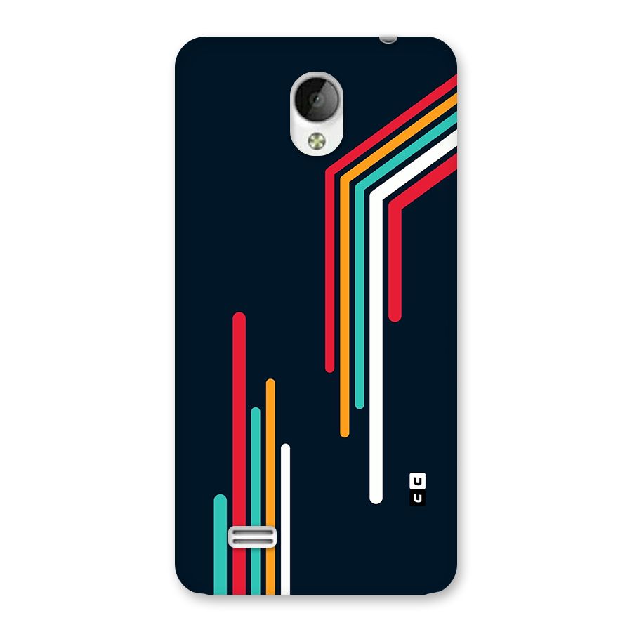 Retro Lines Minimal Stripes Back Case for Vivo Y21