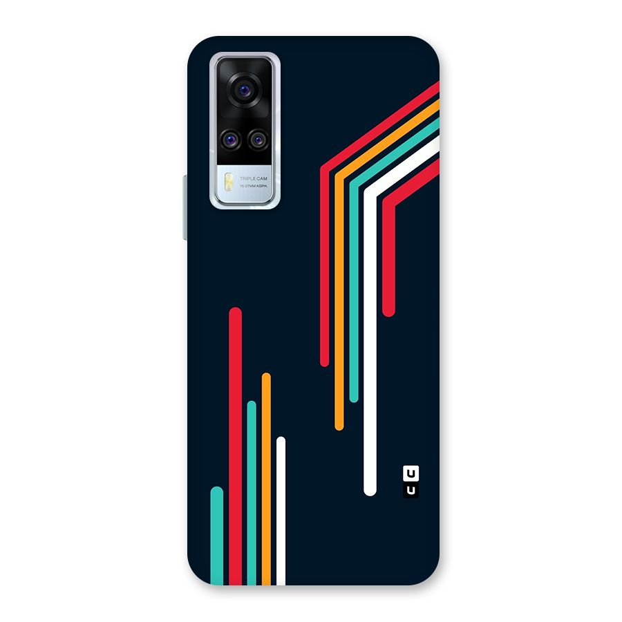 Retro Lines Minimal Stripes Back Case for Vivo Y31
