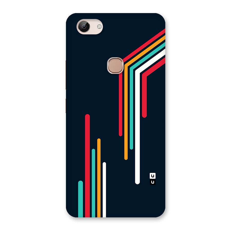 Retro Lines Minimal Stripes Back Case for Vivo Y83