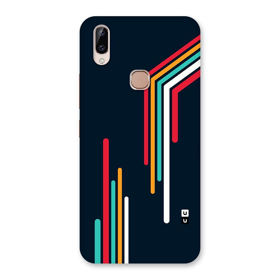 Retro Lines Minimal Stripes Back Case for Vivo Y83 Pro