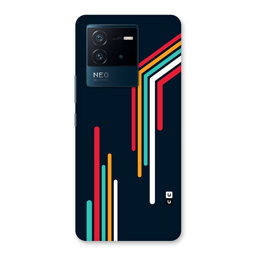 Retro Lines Minimal Stripes Back Case for Vivo iQOO Neo 6 5G