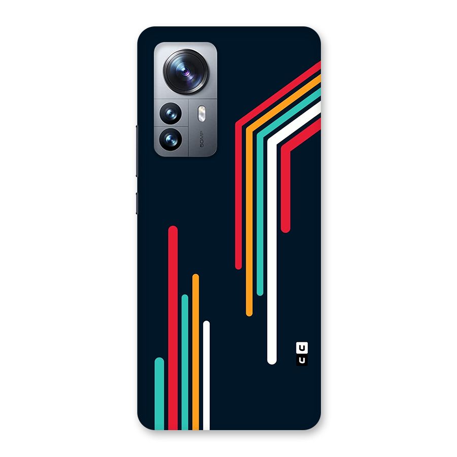 Retro Lines Minimal Stripes Back Case for Xiaomi 12 Pro
