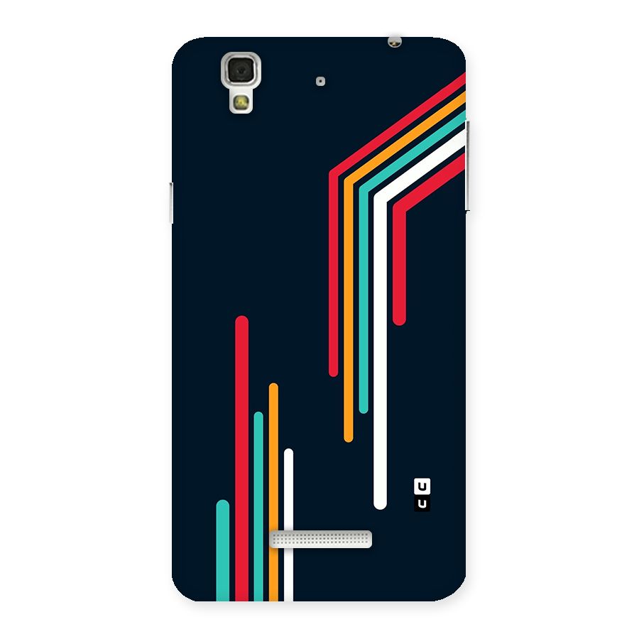 Retro Lines Minimal Stripes Back Case for YU Yureka Plus