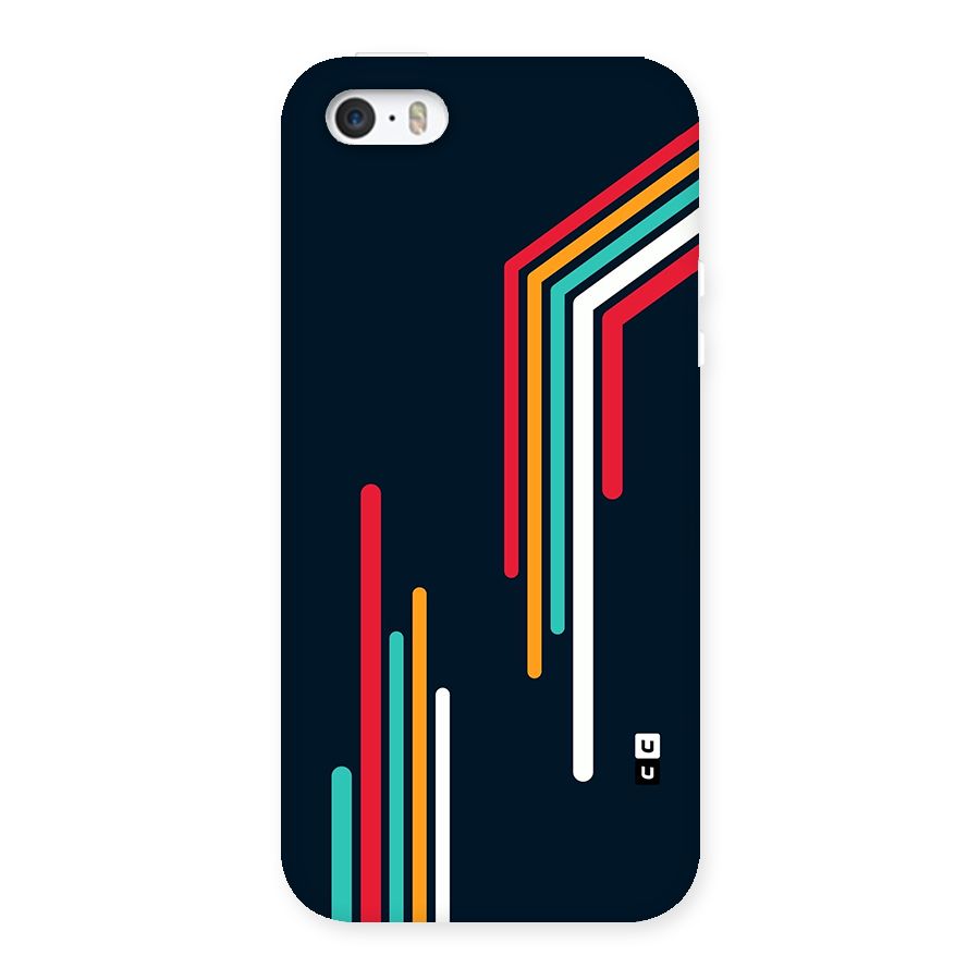Retro Lines Minimal Stripes Back Case for iPhone SE 2016