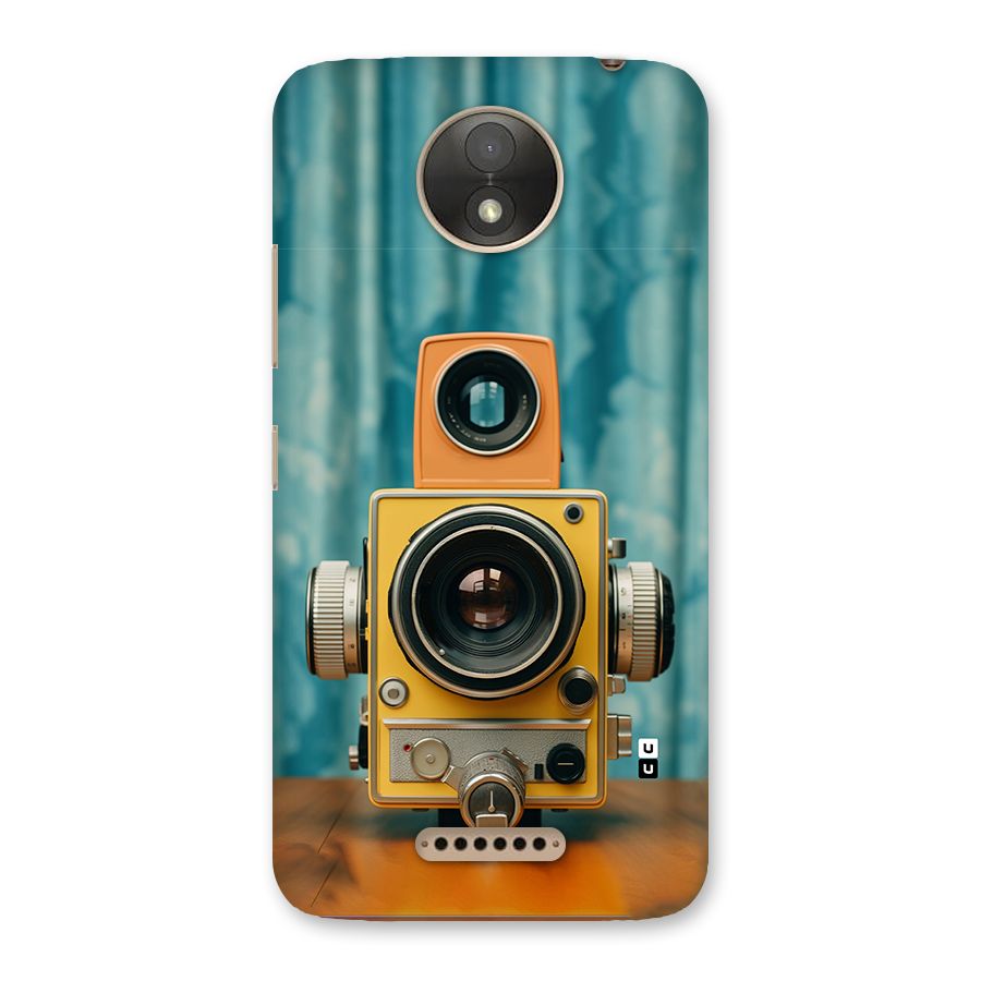 Retro Projector Back Case for Moto C Plus