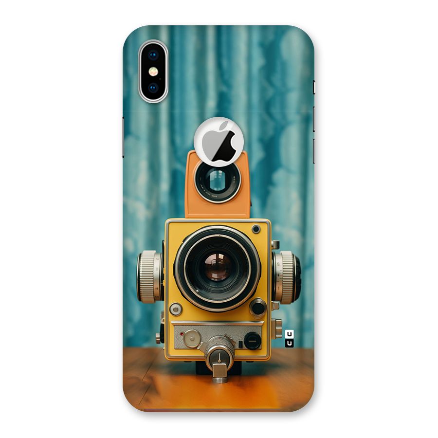 Retro Projector Back Case for iPhone X Logo Cut